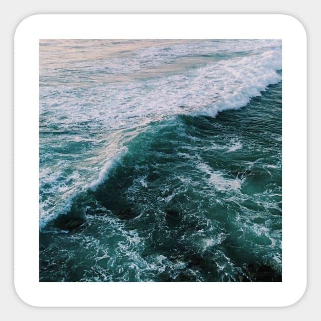 Stormy Ocean Waves Sticker by AlexandraStr